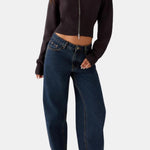Evie – High Neck Zip-Up Cardigan