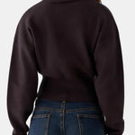 Evie – High Neck Zip-Up Cardigan