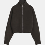 Evie – High Neck Zip-Up Cardigan