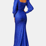 France - Sweetheart Neck Sequin Mermaid Evening Dress