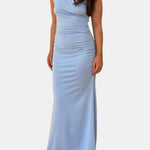 Gloria – Ruched Slip-Style Maxi Dress