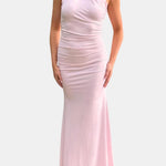 Gloria – Ruched Slip-Style Maxi Dress