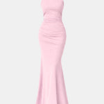 Gloria – Ruched Slip-Style Maxi Dress