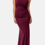 Gloria – Ruched Slip-Style Maxi Dress