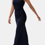 Gloria – Ruched Slip-Style Maxi Dress