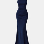 Gloria – Ruched Slip-Style Maxi Dress