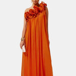 Hedda - One-shoulder Floral Maxi Cocktail Dress