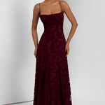 Helia – Floral Pattern Sleeveless Maxi Dress