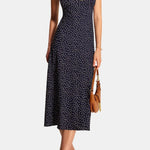 Helina – Polka Dot Lace Trim Dress