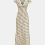 Helina – Polka Dot Lace Trim Dress