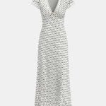 Helina – Polka Dot Lace Trim Dress