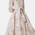 Imani – Soft Floral Balloon Sleeve Maxi Dress
