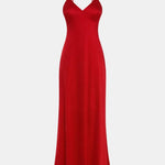 Irene – Satin Maxi Dress with Delicate Straps