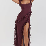 Carmela – Ruffle-Sleeve Maxi Dress
