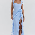 Carmela – Ruffle-Sleeve Maxi Dress