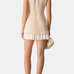 Isola – Spliced Pleated Mini Dress
