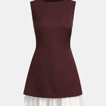 Isola – Spliced Pleated Mini Dress