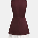 Isola – Spliced Pleated Mini Dress