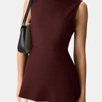 Isola – Spliced Pleated Mini Dress