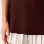Isola – Spliced Pleated Mini Dress