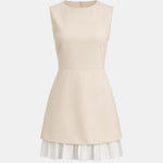 Isola – Spliced Pleated Mini Dress