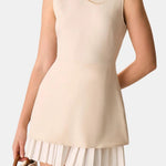 Isola – Spliced Pleated Mini Dress