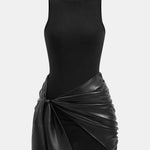 Izza – Tie Front Sleeveless Mini Dress