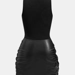 Izza – Tie Front Sleeveless Mini Dress