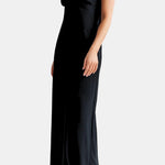 Jaliyah – Liquid-Satin Maxi Dress with Low Cowl Back