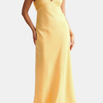 Jaliyah – Liquid-Satin Maxi Dress with Low Cowl Back