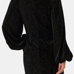 Jazlyn – Embellished Bow Mini Dress in Black