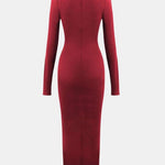 Josephine – Wrap Ruched High Neck Maxi Dress