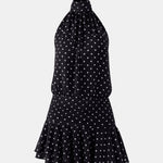 Karla – Backless Halter Chiffon Mini Dress with Soft Ruffle Hem