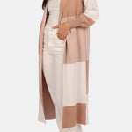 Kaylee – Large Check Long Cardigan