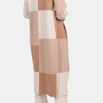 Kaylee – Large Check Long Cardigan