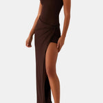 Kayleigh – Strapless Sculpting Maxi Dress with Clean Column Silhouette