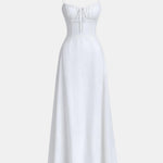 Kendra – Summer Maxi Dress with Corset-Style Bodice