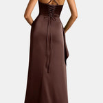 Kennedi – Elegant Slip Maxi Dress with Draped Silhouette
