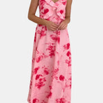 Khaleesi – Off-White Floral Ruffle Maxi Dress