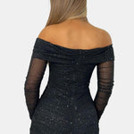 Kira – Sparkle Mesh Mini Dress