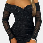 Kira – Sparkle Mesh Mini Dress