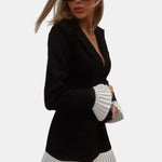 Kyla – Pleated Blazer Mini Dress