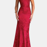 Leena – Cowl Neck Tie Strap Long Dress