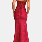 Leena – Cowl Neck Tie Strap Long Dress
