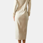 Lennon – Colorblock Tuxedo Maxi Blazer Dress