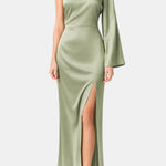 Lennox – One-Shoulder Maxi Dress with Sculpted Silhouette