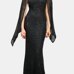 Lexi – Square Neck Bell Sleeve Party Dress