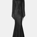 Lexi – Square Neck Bell Sleeve Party Dress
