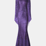Lexi – Square Neck Bell Sleeve Party Dress