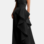 Lillie – Strapless Maxi Dress with Sculpted Ruffle Detail
